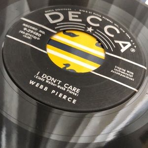 Webb Pierce Your Good For Nothing Heart Vinyl 45 Record '55